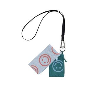 BAGGU Smiley Lanyard Pouch Set ISO
